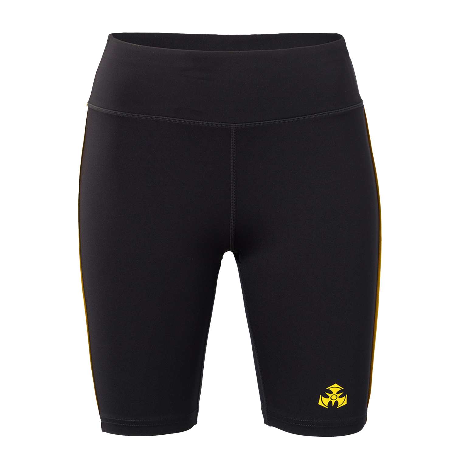 Biker short black yellow image