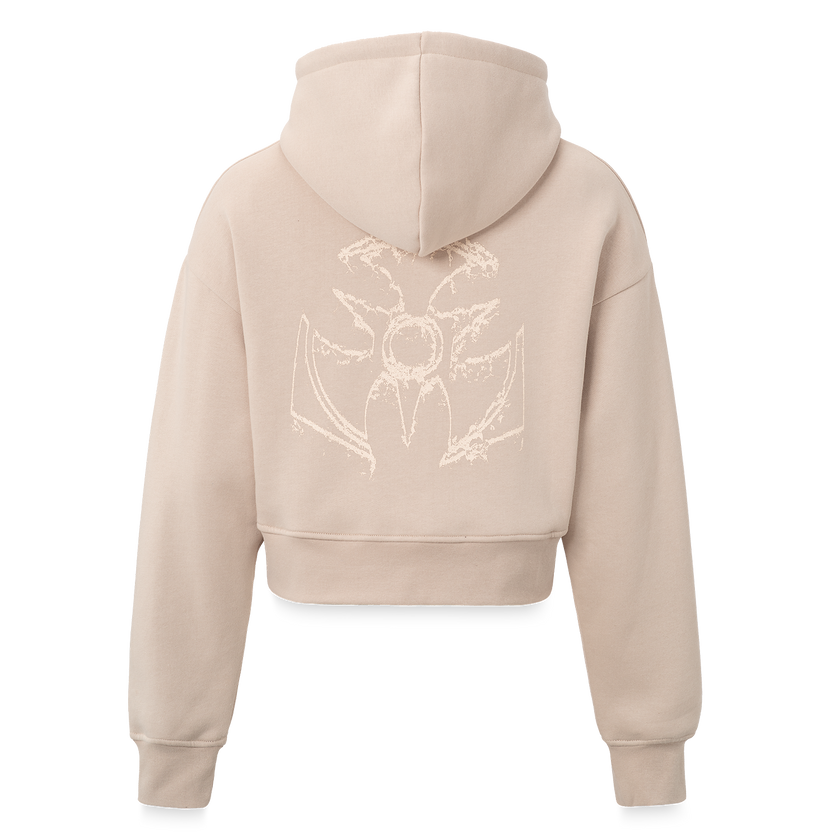 Sand Cropped Hoodie Women