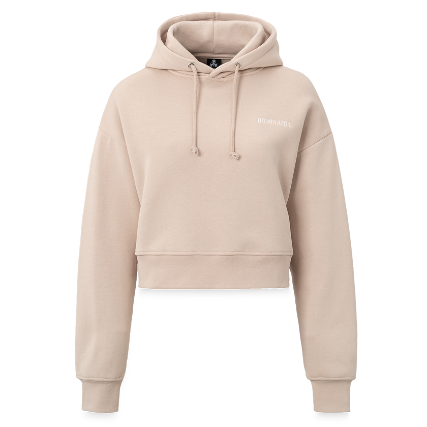 Sand Cropped Hoodie Women