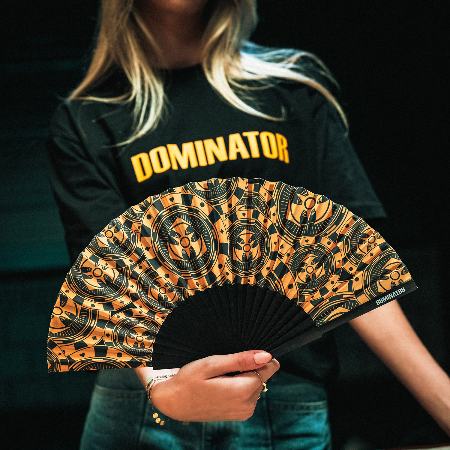 Dominator Poker Chips Hand Fan image