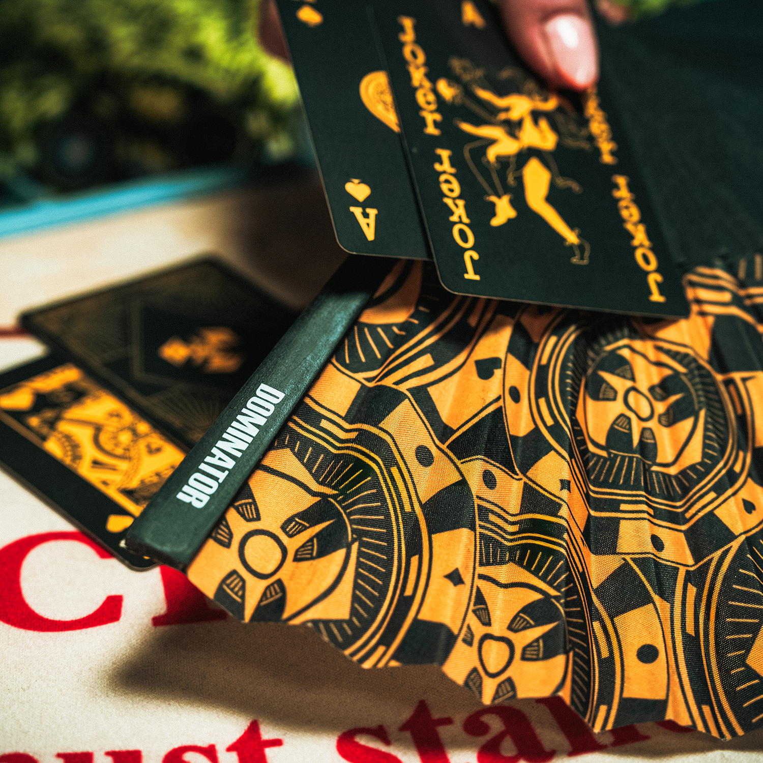Dominator Poker Chips Hand Fan image
