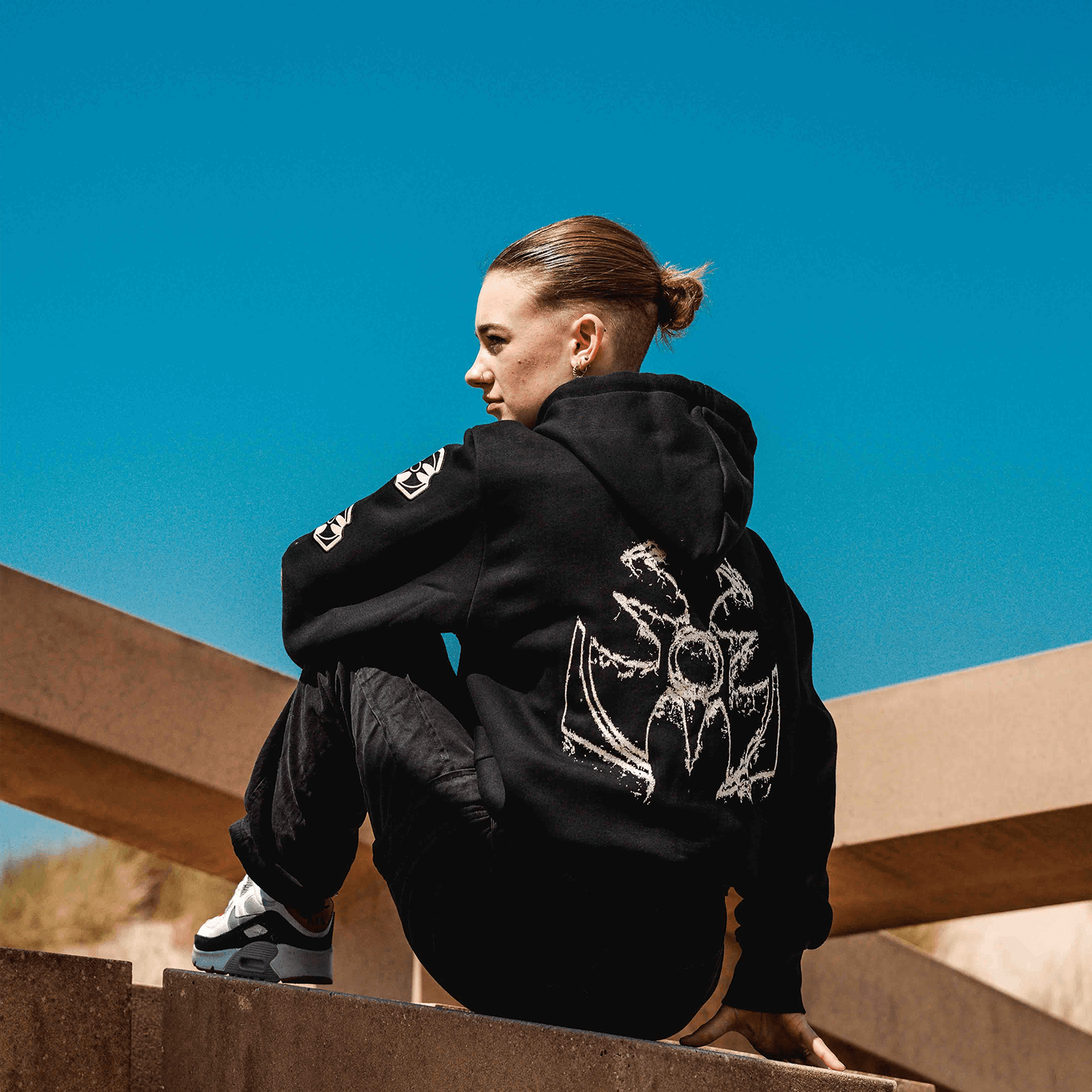 Sand badges hoodie image