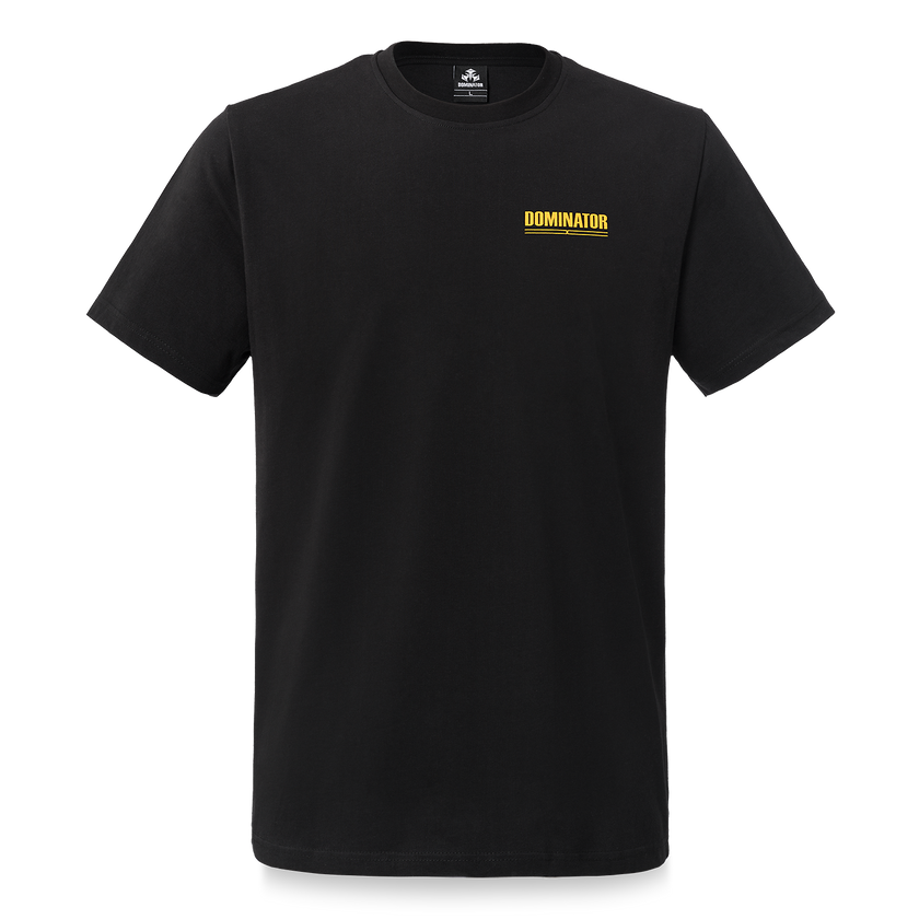 Dominator Born to Dominate Yellow logo Loose T-shirt