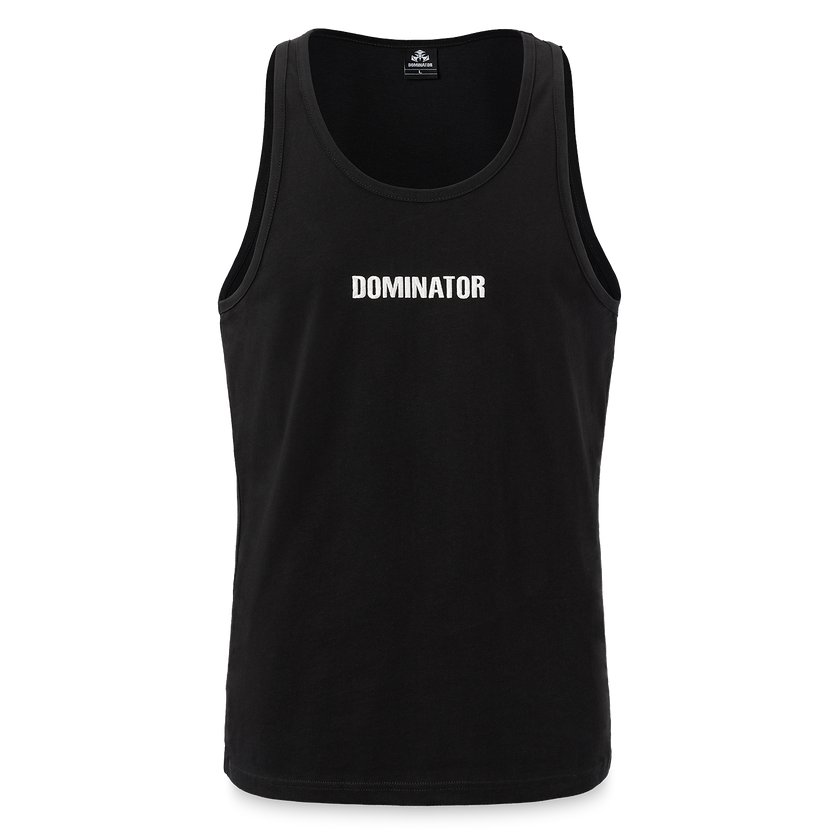 Dual sand logo tank top