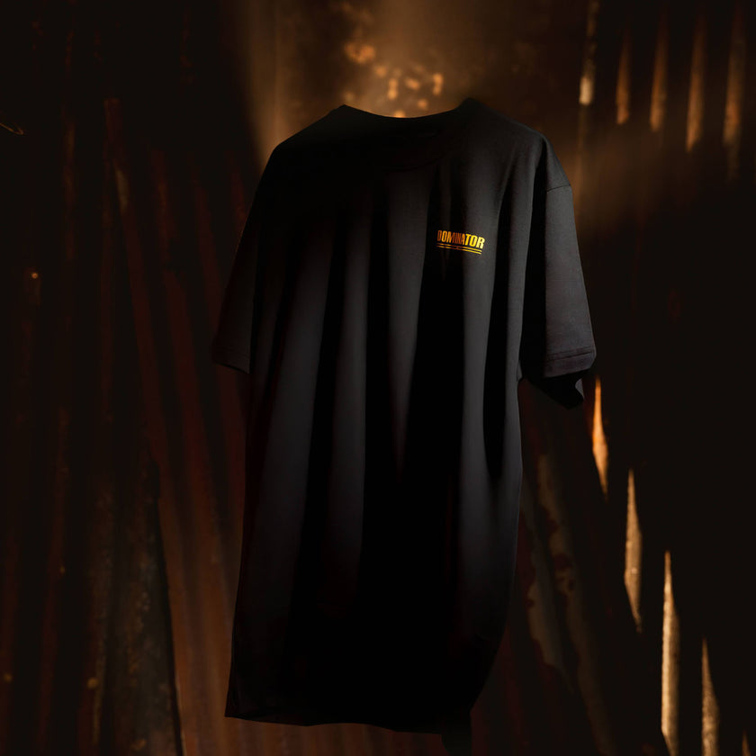 Dominator Born to Dominate Yellow logo Loose T-shirt