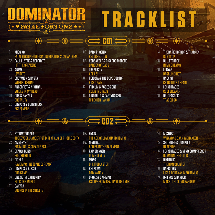 Dominator 2026 - Fatal Fortune - 2CD
